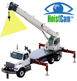 Truck Crane - Location of Wireless HoistCam Camera on Boom Tip