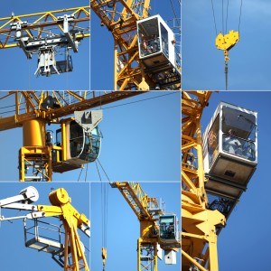 Collage of a crane